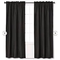 thumbnail image 2 of Eclipse Braxton Thermaback Blackout Curtain - Black, 2 of 5