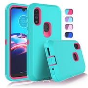 Moto E (2020) Cases, Sturdy Phone Case for Moto E7, Tekcoo Full-Body Shockproof Protection Heavy Duty Armor Hard Plastic & Shock Absorption Rubber Rugged Bumper 3-in-1 Case Cover