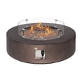 thumbnail image 1 of COSIEST Table Basse de Foyer au Propane pour l'Extérieur avec Base Ronde en Bronze de 42 Pouces, Radiateur de Patio, Certifié CSA, Brûleur en Acier Inoxydable de 50 000 BTU, Pare-Vent, Réservoir Extérieur, Roches de Lave Gratuites, Housse Imperméable, 1 of 4