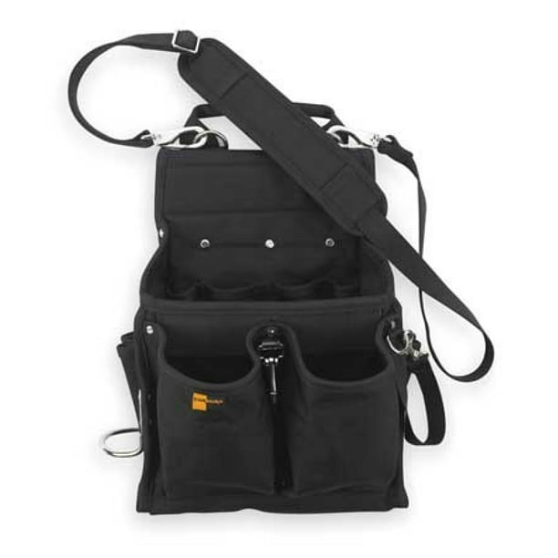 CLC 5508 Electricians Tool Pouch w/ Shoulder Strap, Black