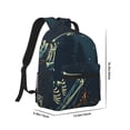 thumbnail image 2 of Xecao Moonlit Skeleton Campfire Print Casual Backpack: A Computer Backpack Ideal for Men and Women, Perfect for College, School, or Daily Travels-One Size, 2 of 6