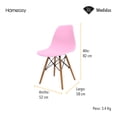 thumbnail image 3 of SET DE 2 SILLAS MINIMALISTAS HOMEASY COLOR ROSA, 3 of 6