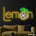 thumbnail image 4 of Craftnamesign Lemon Neon Sign, Fruit Shop Decor, Lemonade LED Sign, 4 of 4