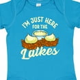 thumbnail image 4 of Inktastic Hanukkah Funny Here for Latkes Boys or Girls Baby Bodysuit, 4 of 5
