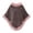 Pink, variant on Women Checkered Poncho Cloak Winter Batwing Sleeves Outerwear Faux Fur Trimmed Thicken Warm Pullover Coat