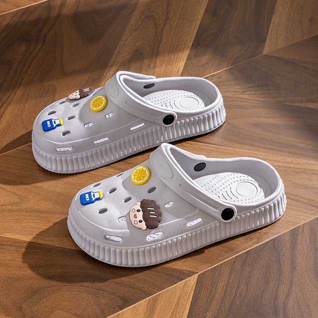 Zapatos con agujeros, plataforma de tacón alto de verano, antideslizantes, para parejas, zapatos a la deriva para la playa para hombres y mujeres