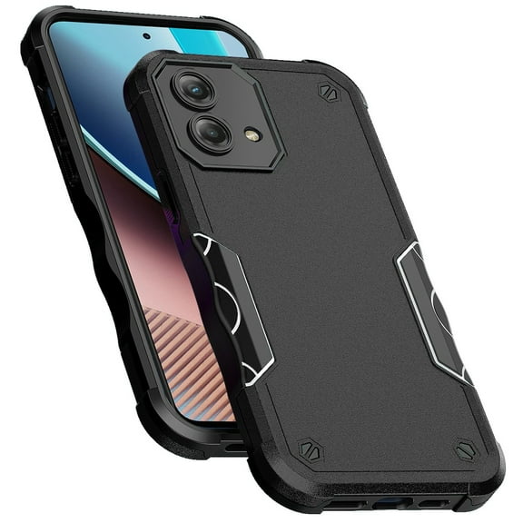 Phone Case for Motorola Moto G Stylus 5G 2023 Tough Shockproof Hybrid Heavy Duty Dual Layer TPU Bumper Rugged Defend Cover fit Moto G Stylus 5G (2023) - Black