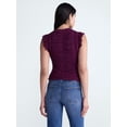 thumbnail image 4 of Scoop Women’s Shirred Lace Top, Sizes XS-XXL, 4 of 6
