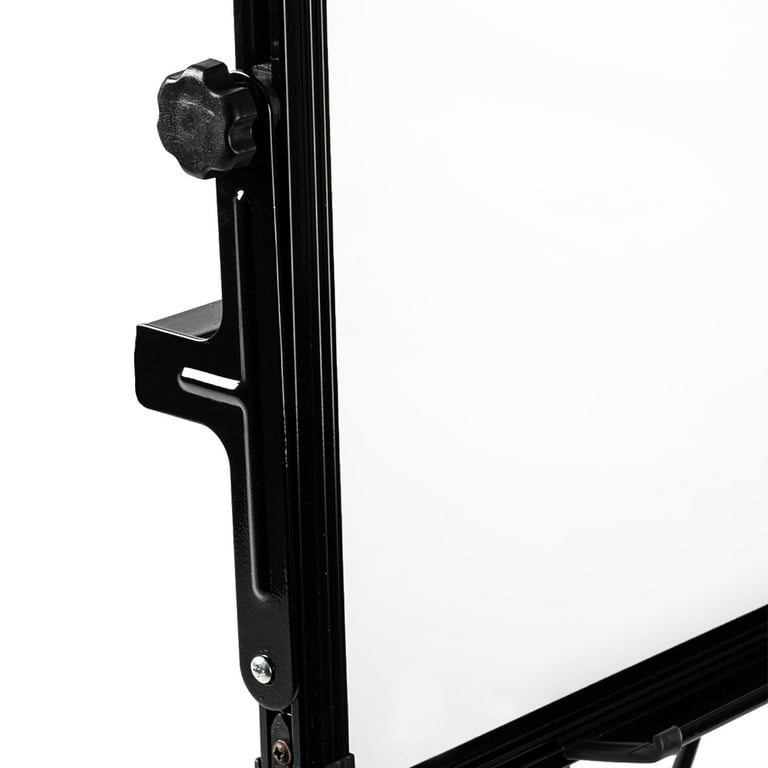 MAXHID Universal Large Whiteboard Stand,Mobile Dry Erase Board Easel with  Wheels,Adjustable Angle Height, Black Metal Stand Only