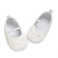 thumbnail image 3 of Baby Sweetie Baby Girls Mary Jane Shoes Bowknot Quilted PU Princess Flats Casual Walking Shoes for Newborn Infant Toddler, 3 of 9