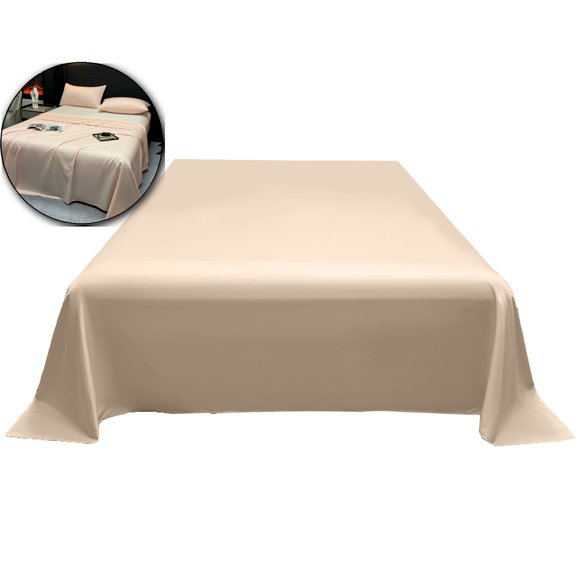 Dvruxg Bed Sheet Queen Size, Full Size Bed Sheets, Silky Soft Cooling Sheets with Deep Pockets, Breathable Bedding Sheets, 90.55x90.55 Inch