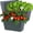 Dark Green, variant on 6PCS Black 12.1" Self Watering Window Box Planters, Rectangular Flower Vegetable Pots with Drainage Holes & Breathable Trays for Balcony Windowsill Yard