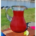 thumbnail image 6 of Mexican Hand Blown Glass Pitcher  Natural Clear Design 84 oz, 6 of 7