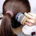 thumbnail image 4 of 10Pcs Women Girls Basic Elastic Hair Band Ties Scrunchie Ponytail Holder Rubber Bands Simple Headband Hair Accessories for Women, 4 of 5