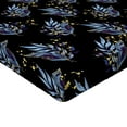 thumbnail image 4 of Ambesonne Night Jungle Fitted Sheet, Leafy Pattern Hues Art, Twin XL Size, Charcoal Grey Indigo, 4 of 5
