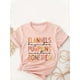 thumbnail image 2 of Colorful Letter Print Crew Neck T-Shirt, Casual Short Sleeve Top For Spring & Summer, Women's Clothing, 2 of 5
