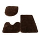 thumbnail image 1 of Yuarrent Juego de alfombrillas de baño de absorción de agua fuerte de textura de 3 paquetes por lote para baño sin daños en el suelo Juegos de accesorios de baño Café, 1 of 6