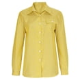 thumbnail image 4 of Ixbnca Striped Button down Shirts for Women Long Sleeve Collared Business Office Work Dressy Blouses, 4 of 6