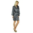 thumbnail image 3 of Bimba Women Bridesmaid Robe Floral Short Cotton Getting Ready Robes, 3 of 7