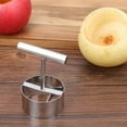 thumbnail image 4 of Apple Corer under $5! CQCYD Stainless Steel Fruit Corer, Multi-function Apple Pear Core Remover, Kitchen Fruit Pitter Separator, Easy Clean Vegetable Coring Tool, 4 of 9