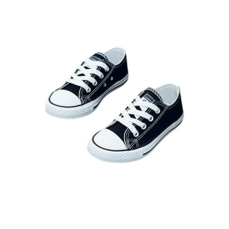 

Fangasis Unisex Walking Shoe Lace Up Flats Canvas Skate Shoes Womens Mens Casual Sneaker Travel Breathable Comfort Sneakers Black 10C