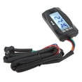 thumbnail image 1 of Motorcycle Water Temp Gauge, Plastic LCD Digital Display Voltage Meter Motorcycle Voltmeter Panel Easy Installation for Motorcycle, 1 of 7