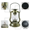 thumbnail image 3 of Bronze Solar Lantern Outdoor LED Plastic Garden Flickering Flameless Candle Lights, 3 of 6