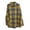 Gold, variant on Plaid Shirt Flower Pattern Printed Women's Lapel Neck Casual Cotton and Linen Long Sleeve Shirt Button Down Shirts for Women Gold L