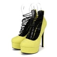 thumbnail image 5 of Qupid Ravish-08 Nubuck Strappy Round Toe Platform Pump, 5 of 6