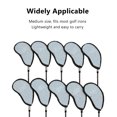 thumbnail image 3 of Club Head Cover, 10pcs  Iron Covers Set Nylon Mesh Soft Lining Protective  Iron Covers Set, 3 of 8