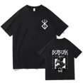 thumbnail image 1 of Camiseta de estilo Hip Hop para hombre y mujer, camisa con estampado de Berserk Guts, 100% algodón, informal, de gran tamaño, Y2K, 1 of 1