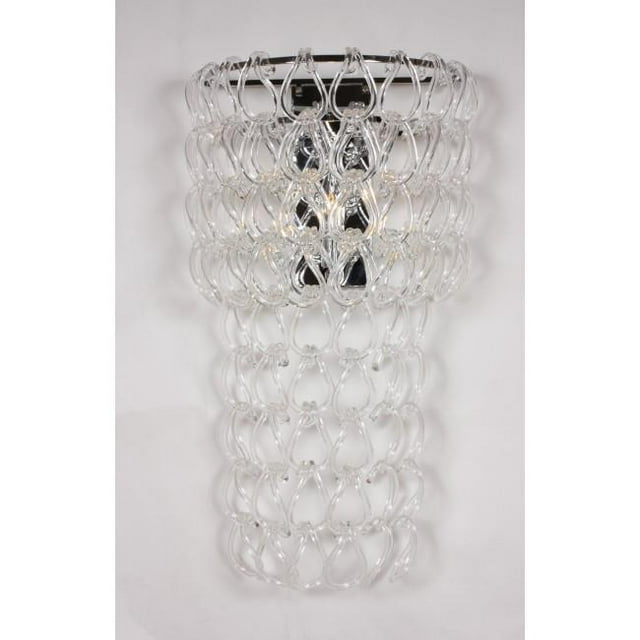 Nextime LS763W le Lustre Mural en Cristal Clair
