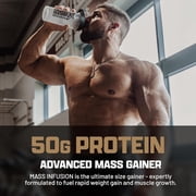 Nutrex Research Mass Infusion Chocolate High Calorie Mass Gainer Protein Powder 12 lb