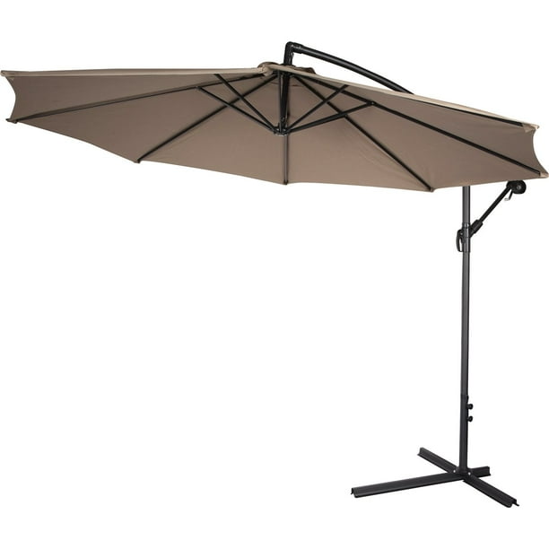 Barton 10ft Outdoor Patio Umbrella Offset Cantilever Umbrella Crank