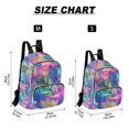 thumbnail image 2 of FORMRS Mini Backpack Purse for Women Quilted Travel Daypack Casual Shoulder Bag, Colorful Starfish, 2 of 7