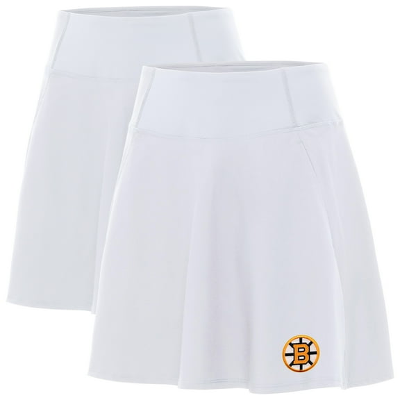 Women's Antigua White Boston Bruins Chip Skort