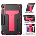 thumbnail image 4 of Galaxy Tab S8 11" Case (SM-X700/SM-T706), Epicgadget Dual Layer Hybrid Protective Cover with Kickstand Case for Samsung Galaxy Tab S8 11 inch (2022) Tablet (Black/Pink), 4 of 5