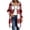 Red, variant on Uaswgudfs Women's Plaid Hooded Long Coat Zip Up Flannel Jacket Casual Loose Outerwear for Fall Winter Daily Wear