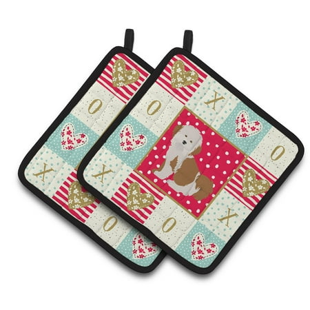 

Havanese #2 Love Pair of Pot Holders