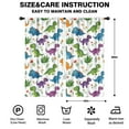 thumbnail image 2 of Blackout Kids Curtains,White Floral Dinosaurs Pattern Childrens Insulated Curtains Set Of 2,Bedroom Essentials,Toddler Room Decor 42"x84", 2 of 5