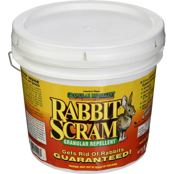 Enviro Pro 11006 Rabbit Scram Repellent Granular White Pail, 6 Pounds