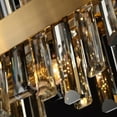 thumbnail image 6 of HOOMEDELIER 35" Modern 16-Light Oval K9 Crystal Chandelier - Gold Dimmable Pendant Light for Dining Room, Living Room & Kitchen Island, 6 of 10