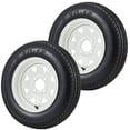 thumbnail image 1 of Towallmark 2 Pack 5.30x12 Tires With Rims, 12 Inch 4 Lug 4 Inch Bolt Pattern, 6PR Load Range C, For Lawn Mower Tractor Boat Utility Trailer Turf Applications, 1 of 5