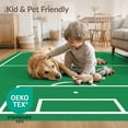 thumbnail image 4 of ODIKA 5'x7' Washable Area Rug Field Pitch Bold Goal Interactive Velvet Practice Football Soccer Refined for Small Living Room, Bedroom, Easy Care, Non-Shedding, Pet Friendly, 4 of 7