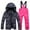 Pink, variant on SGMVNU Boys and Girls Snowsuit Set Winter Hooded Padded Jacket and Overall Bib Pants Kids 2 Piece Ski Suits Snowboard Outfit Size M Blue