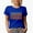 Royal Blue, variant on Tennessee, USA State Themed, Groovy Retro Wavy Text Merch Gift, Navy Blue T-Shirt, Large