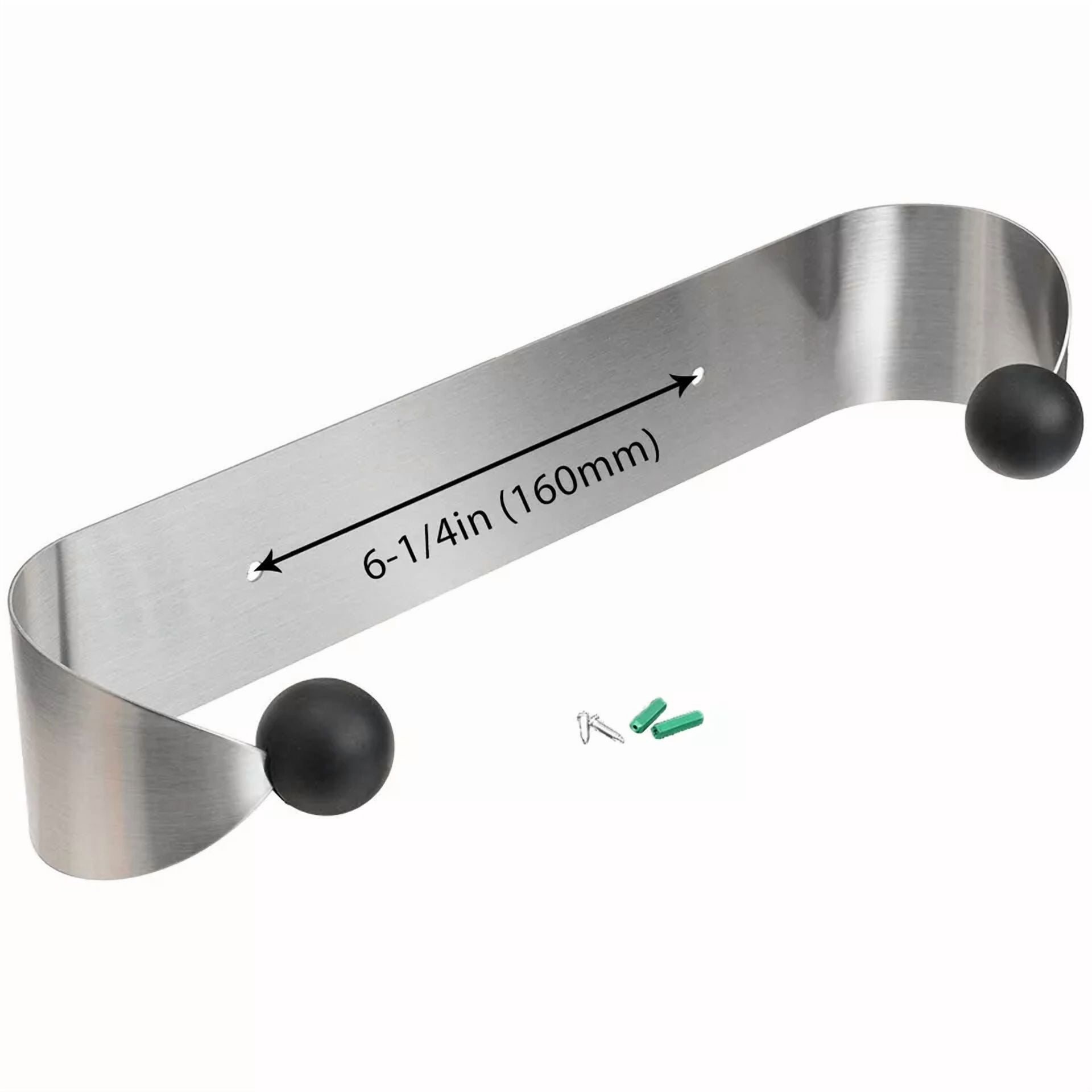Paper Towel Holder Under Cabinet Wall Mount Steel Rack Kitchen Stainless Steel