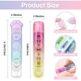 thumbnail image 2 of 6 Pcs 2 in 1 Correction Tape and Double Sided Tape Roller, Cute White Out Correction Tape, Cat Paw Correction Tape Pen with Adhesive Glue Tape Roller for Office Scrapbook Supplies, 2 of 8