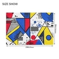 thumbnail image 4 of Yayeee Bath Rug for Bathroom Floor Non Slip Rectangle Fluffy Soft Absorbent Mat, 16"x24", Yelllow Simple Shapes, 4 of 7