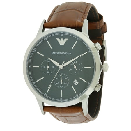 Emporio Armani Leather Chronograph Mens Watch AR2493